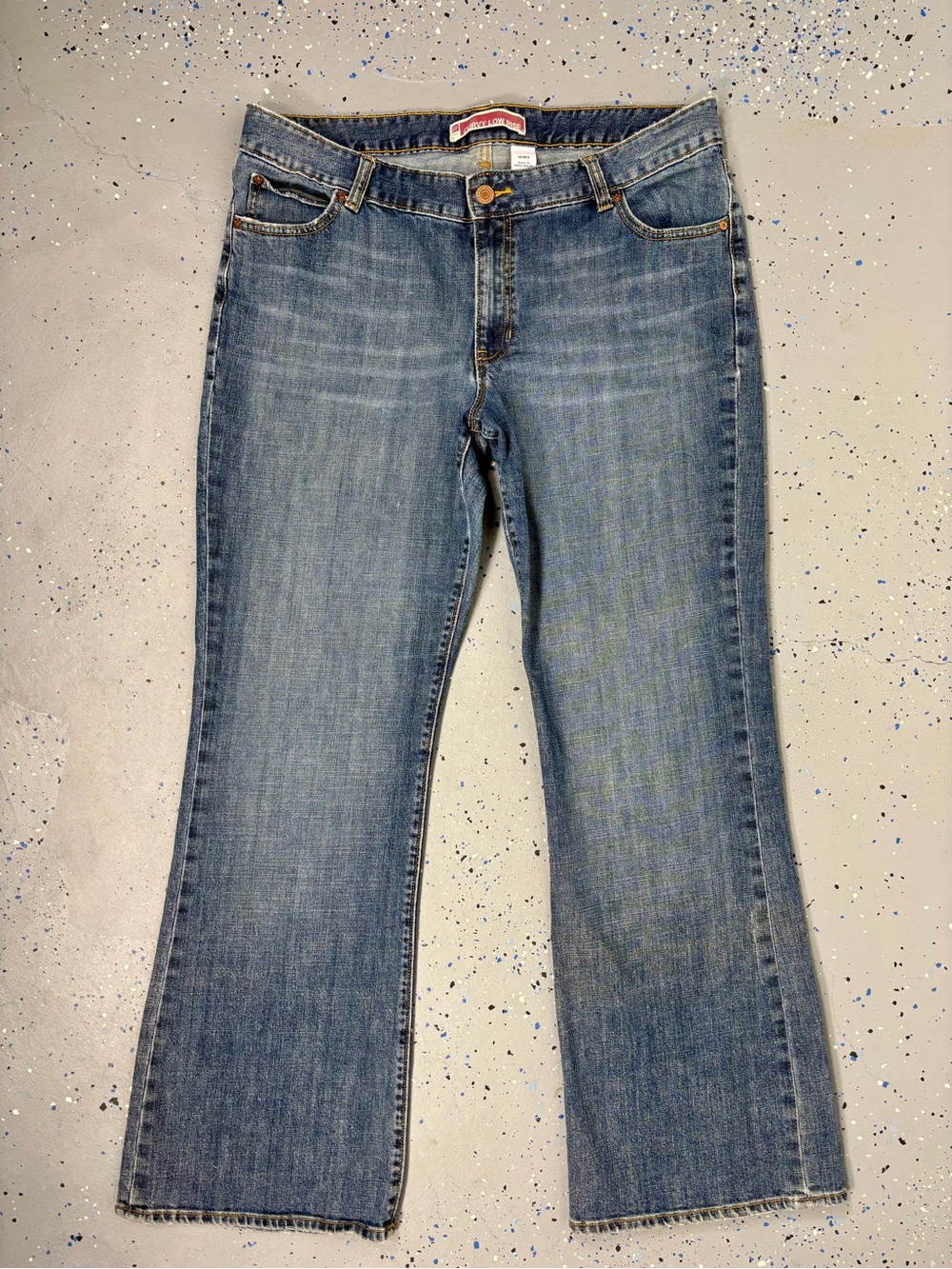 Vintage Y2K GAP Original Curvy Low Rise Blue Jeans Bootcut Flare Indie Sleaze 16